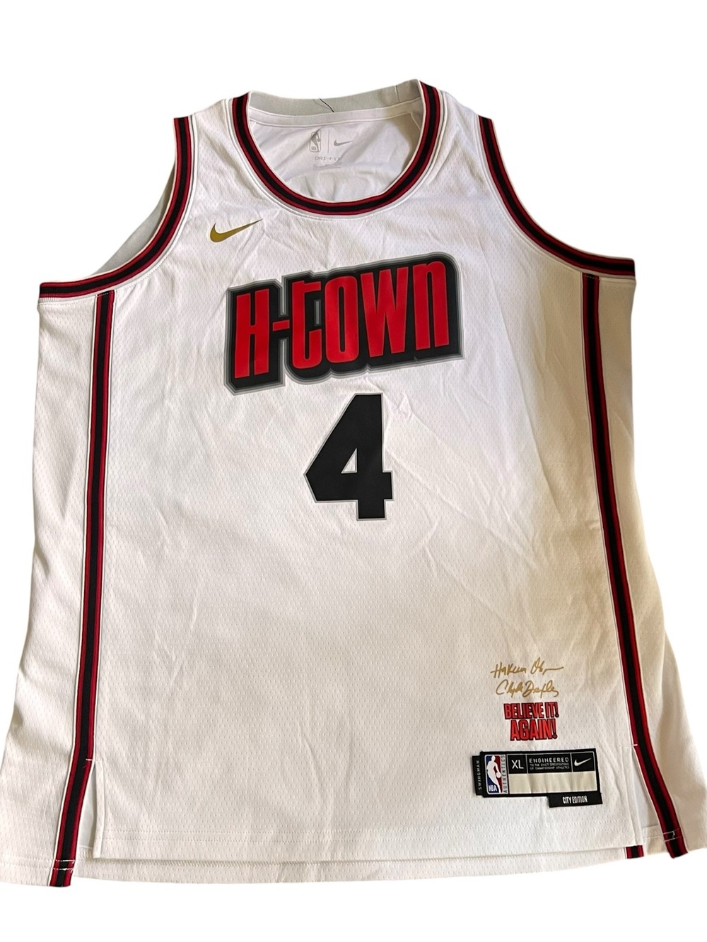 Nike Houston Rockets Jalen Green #4 H-Town City Edition Swingman Jersey XL NWT